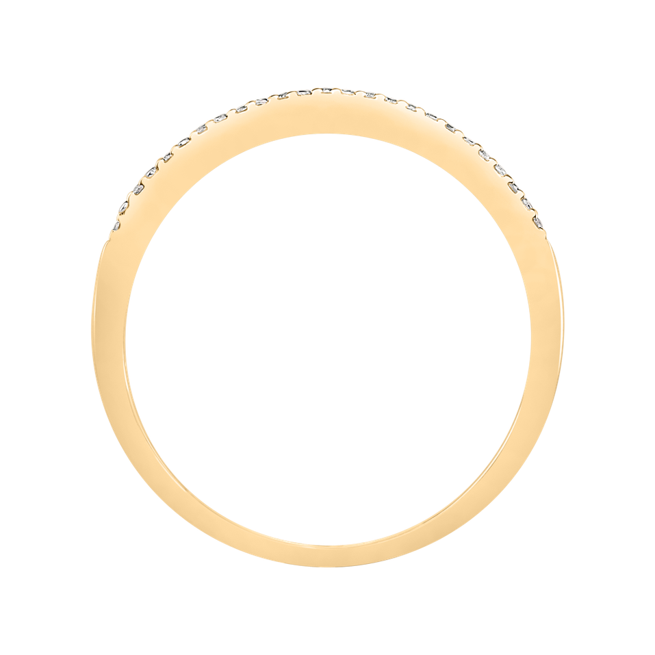 Prsteň s diamantmi Shiny Line