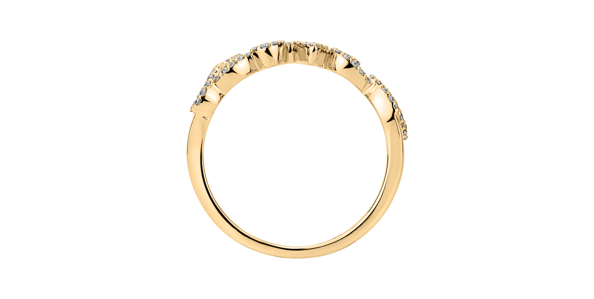 Prsteň s diamantmi Love