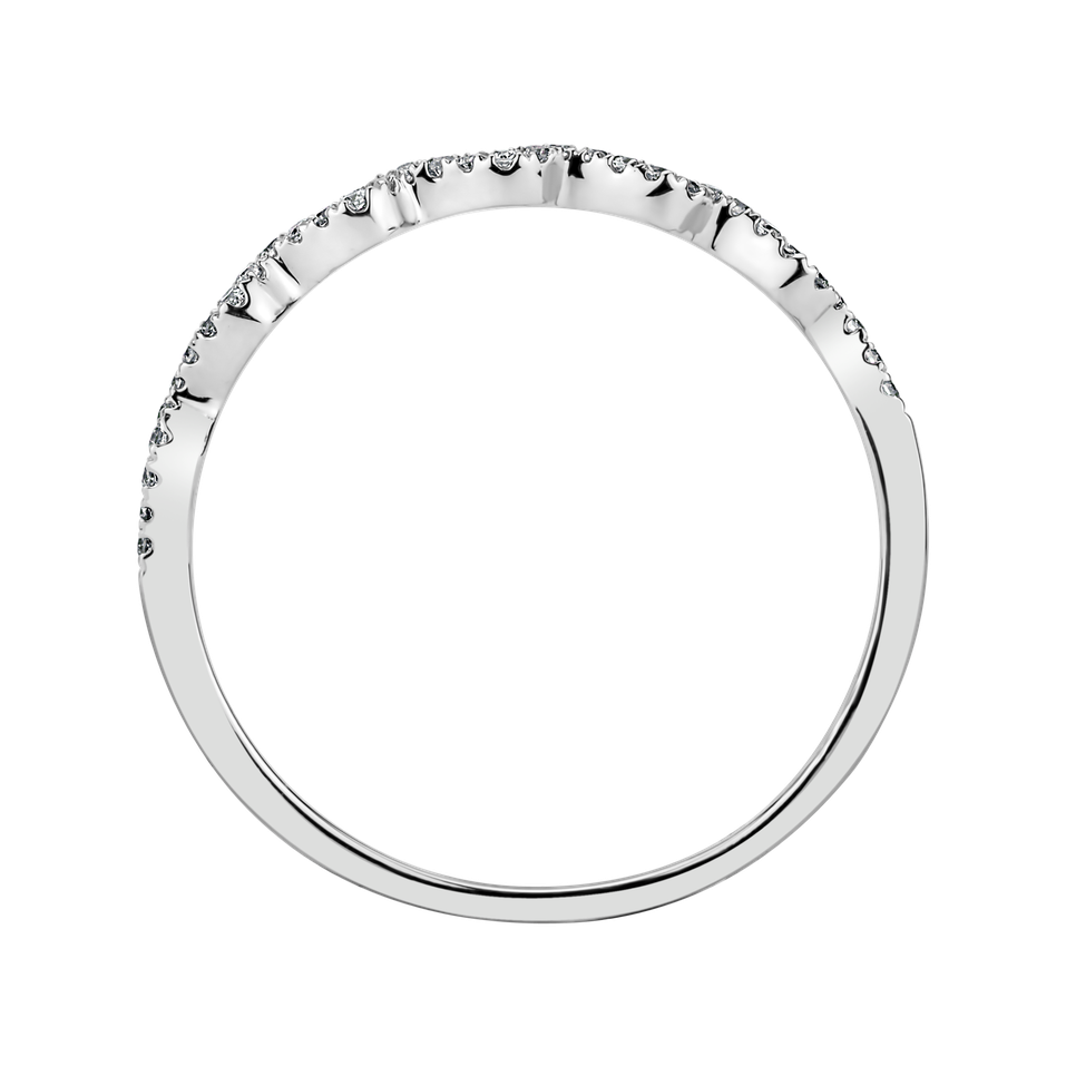 Prsteň s diamantmi Sparkling Waves