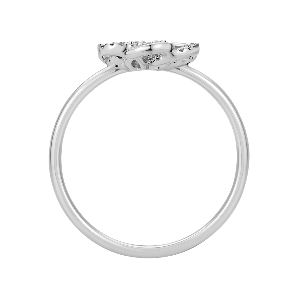 Prsteň s diamantmi Flower