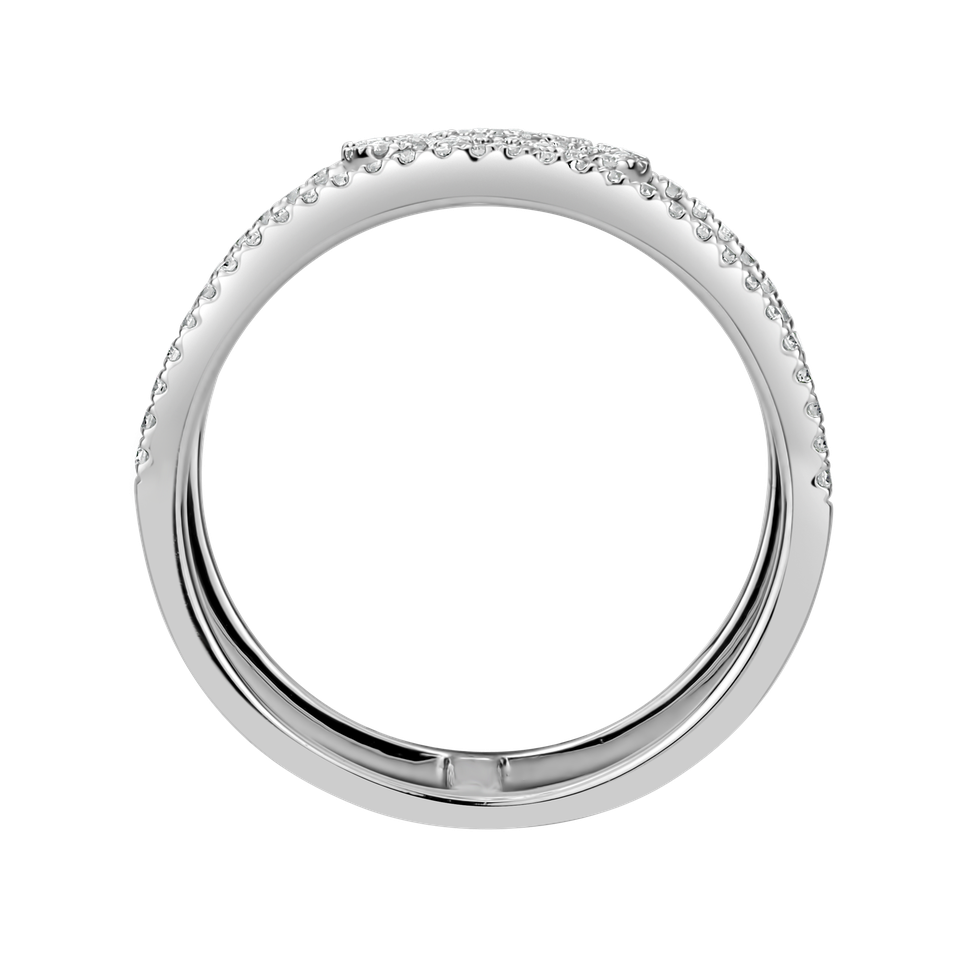 Prsteň s diamantmi Glamour Flower