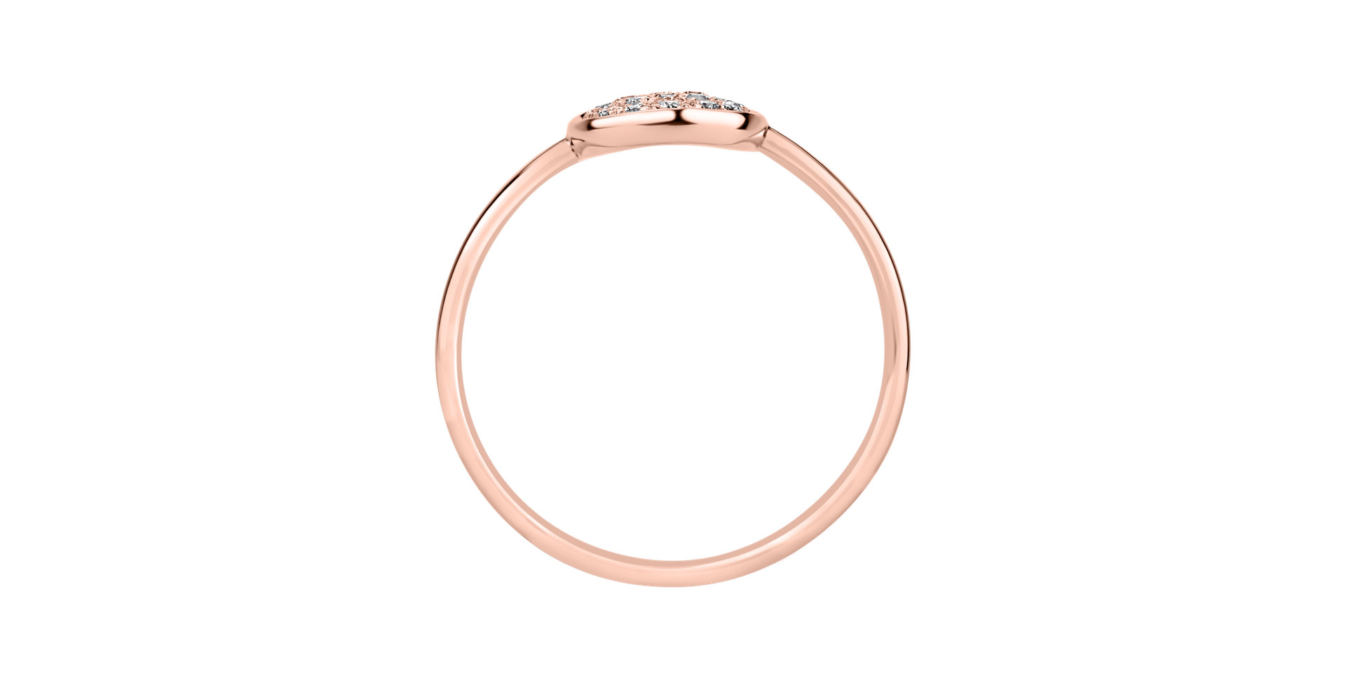 Prsteň s diamantmi Simplicity