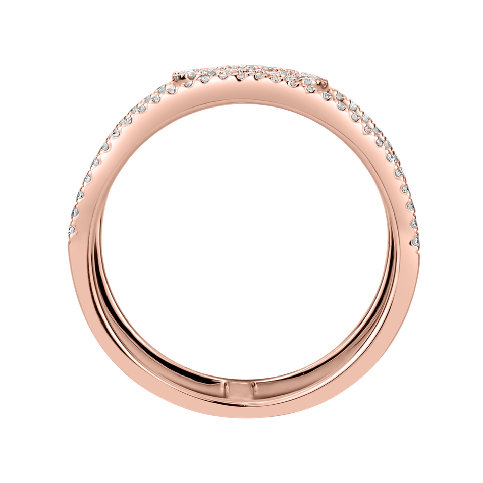 Prsteň s diamantmi Glamour Flower