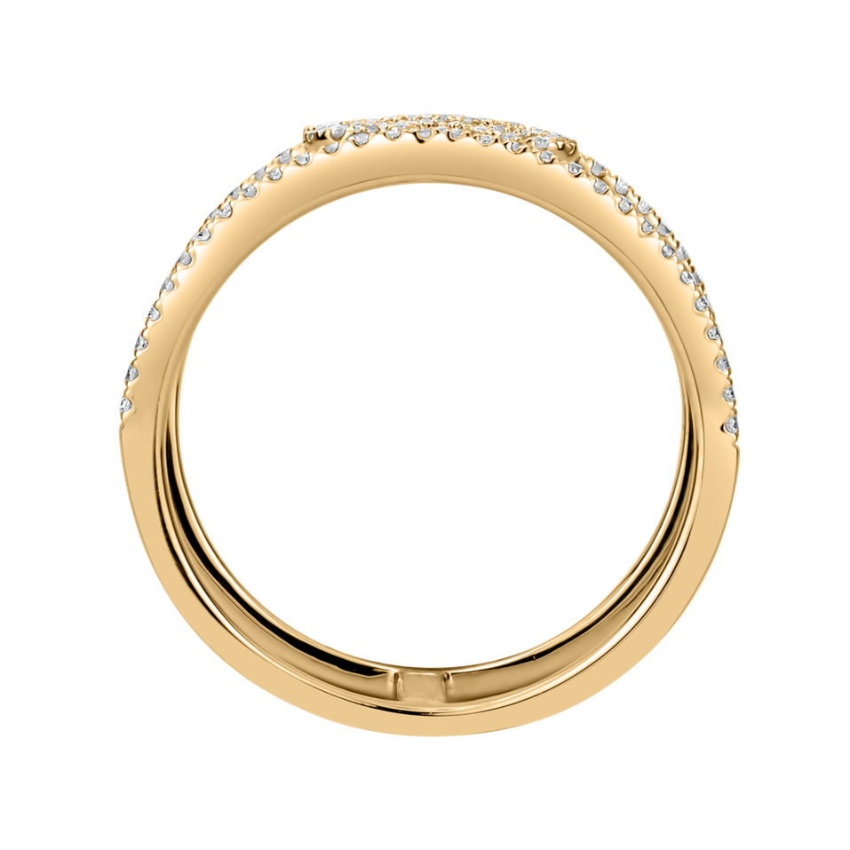 Prsteň s diamantmi Glamour Flower