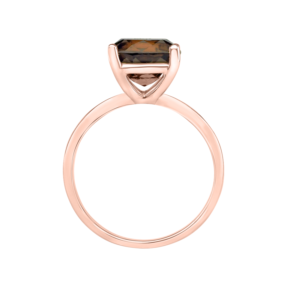 Prsteň so smoky quartzom Bonbon