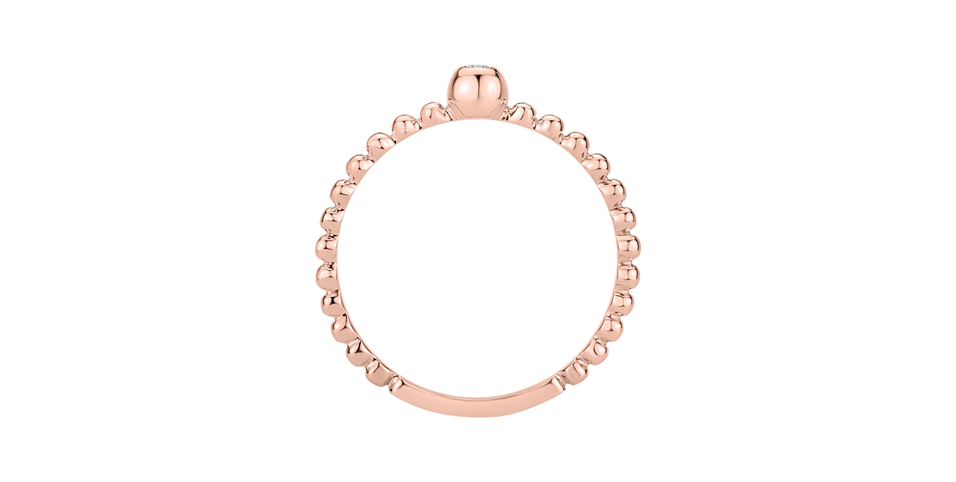 Prsteň s diamantom Bubble Kiss