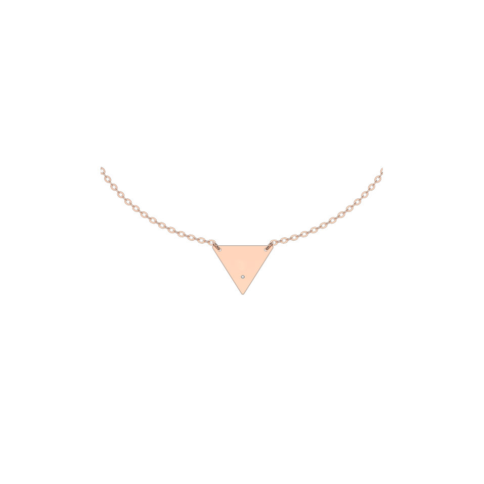 Náramok s diamantom Triangle Love