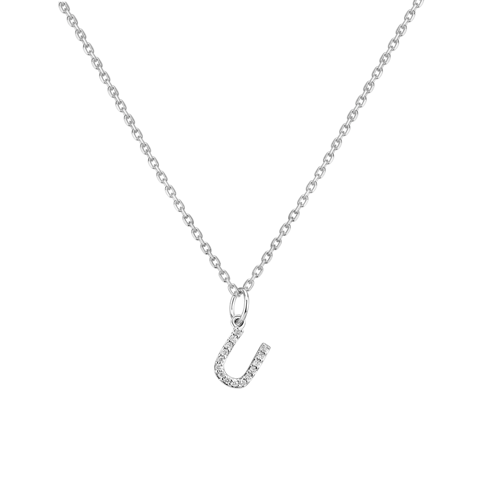 Prívesok s diamantmi Line Glitter  U