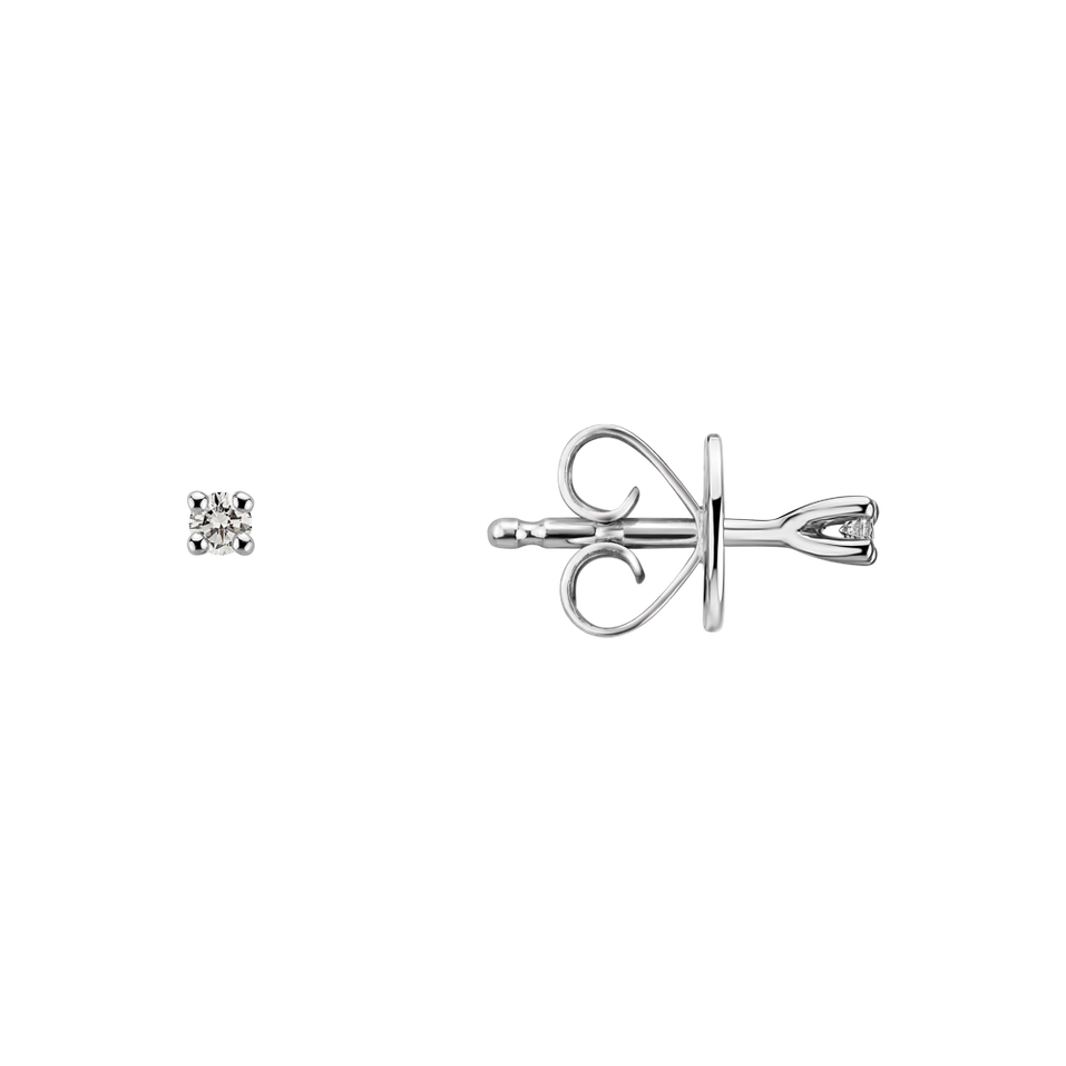 Náušnice s diamantom Essential Sparks