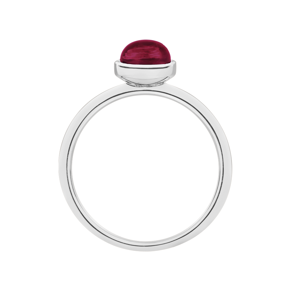 Prsteň s ružovým granátom Bonbon