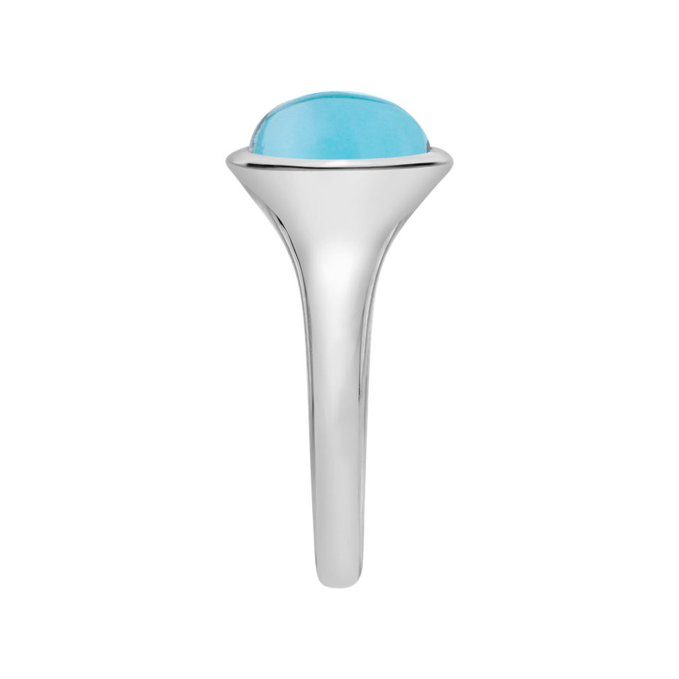 Prsteň s topásom sky Bonbon