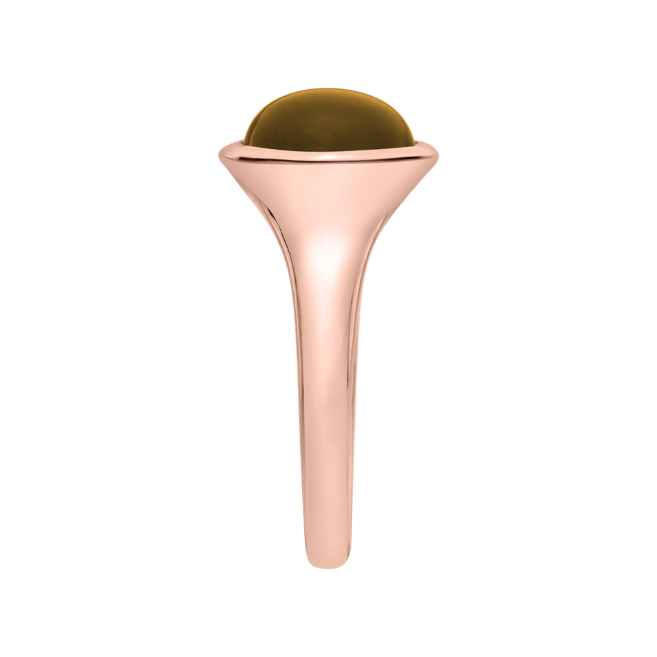 Prsteň s cognac quartzom Bonbon