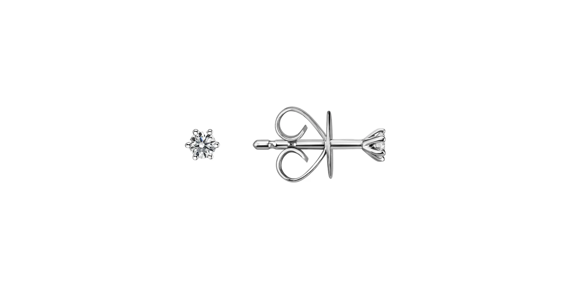 Náušnice s diamantom Essential Sparks