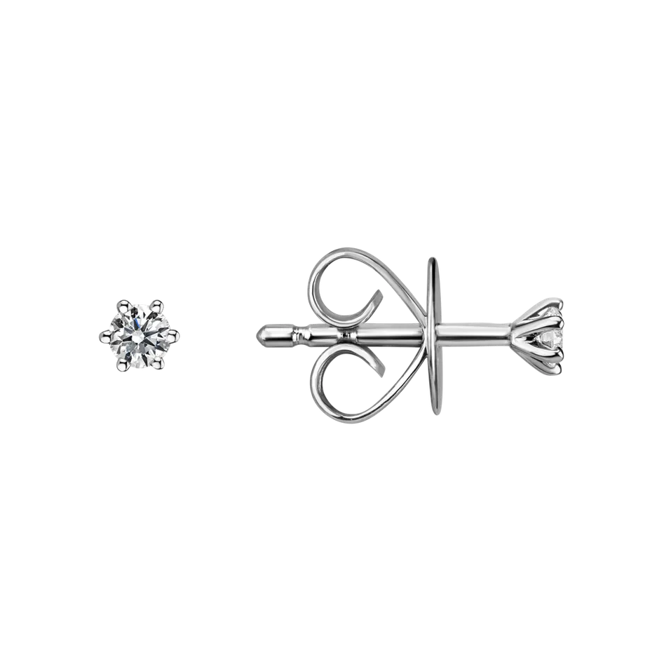 Náušnice s diamantom Essential Sparks