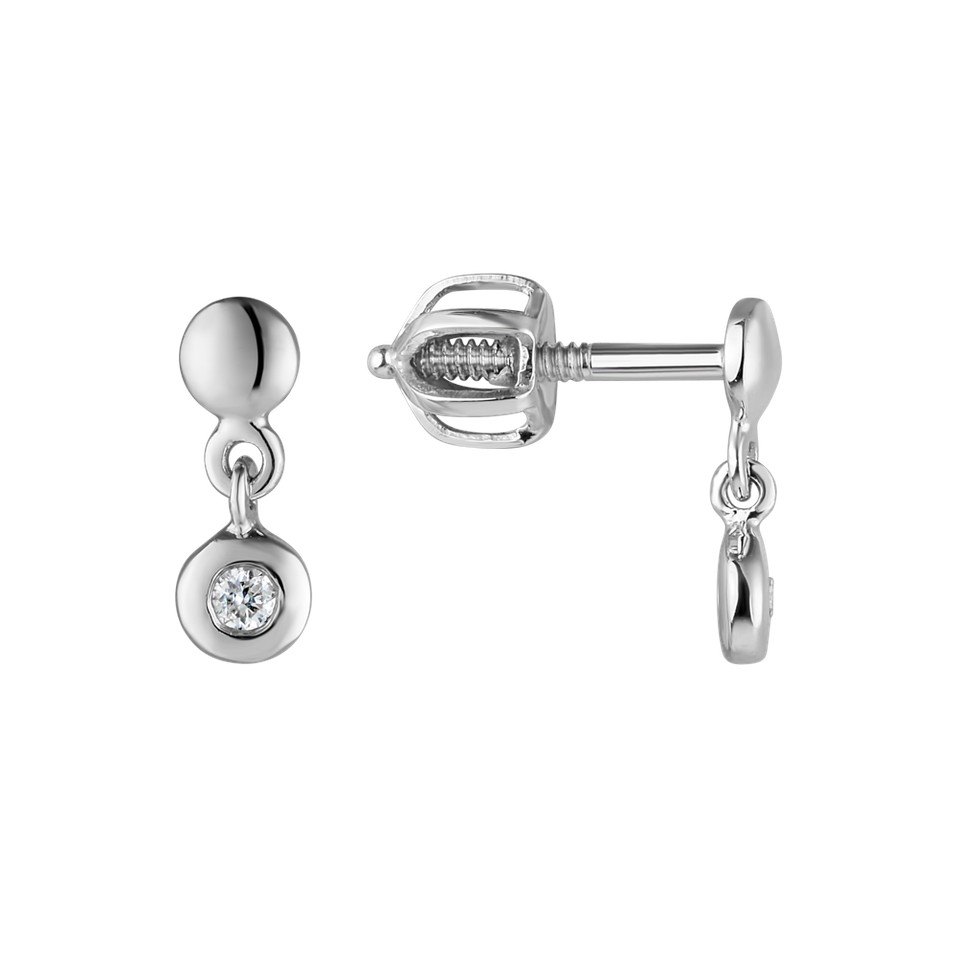 Náušnice s diamantom Amazing Heaven