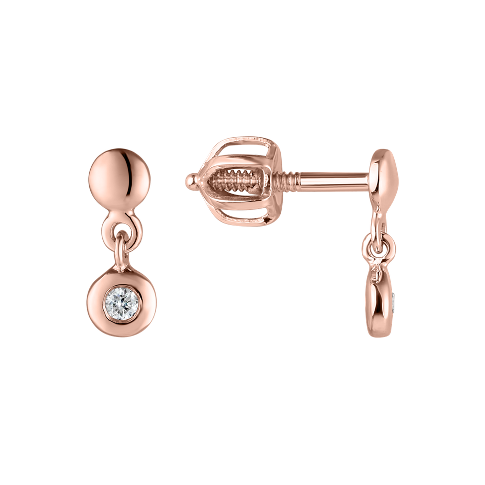 Náušnice s diamantom Amazing Heaven