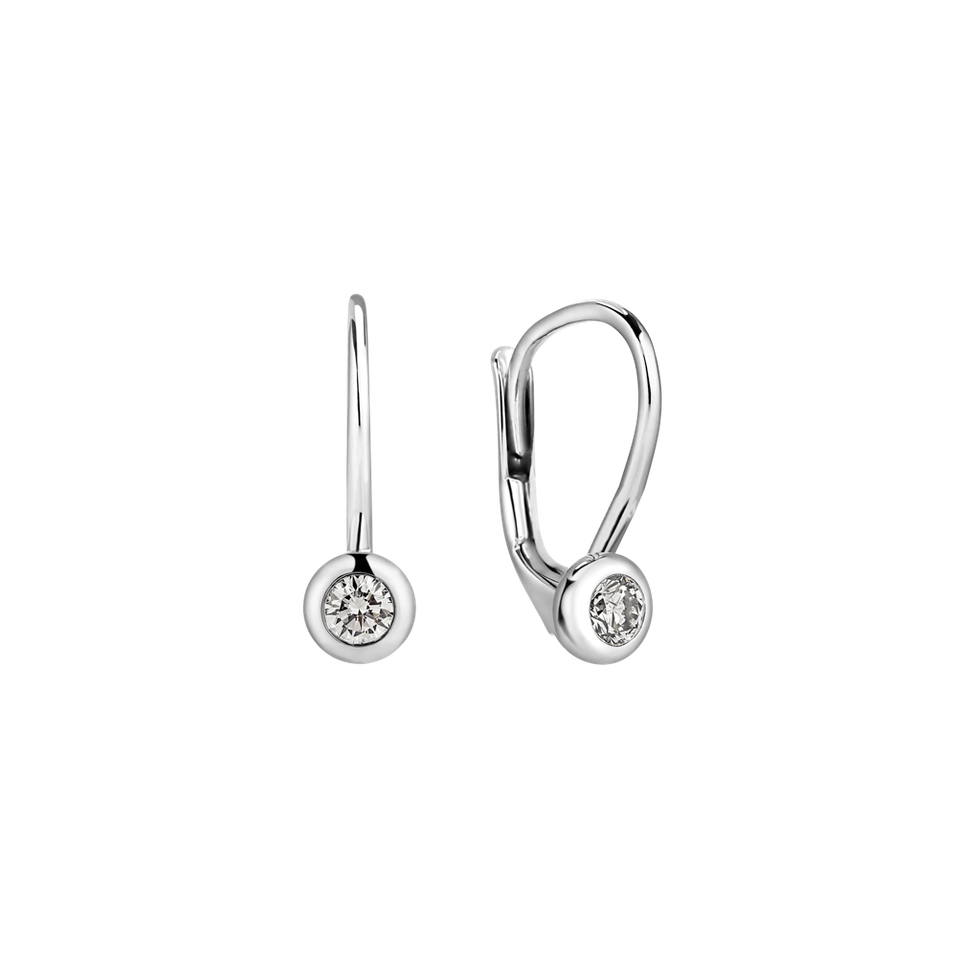 Náušnice s diamantom Sparkling Dots