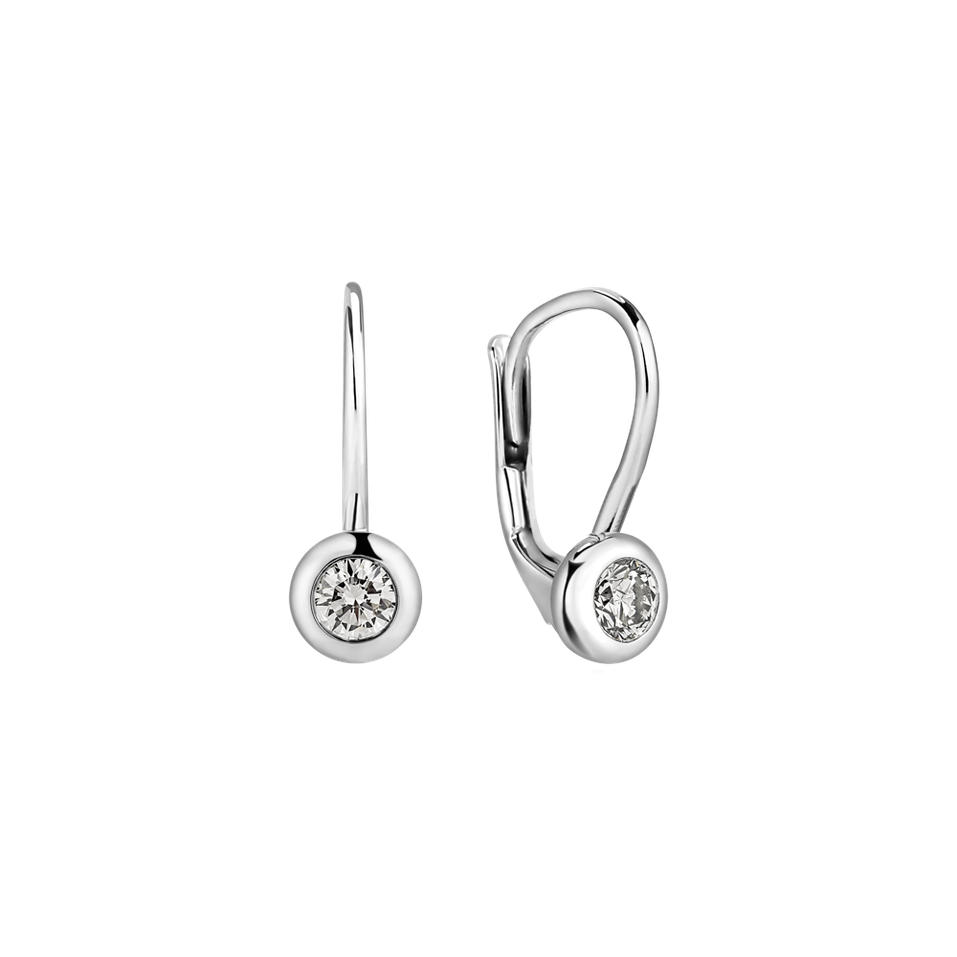 Náušnice s diamantom Sparkling Dots