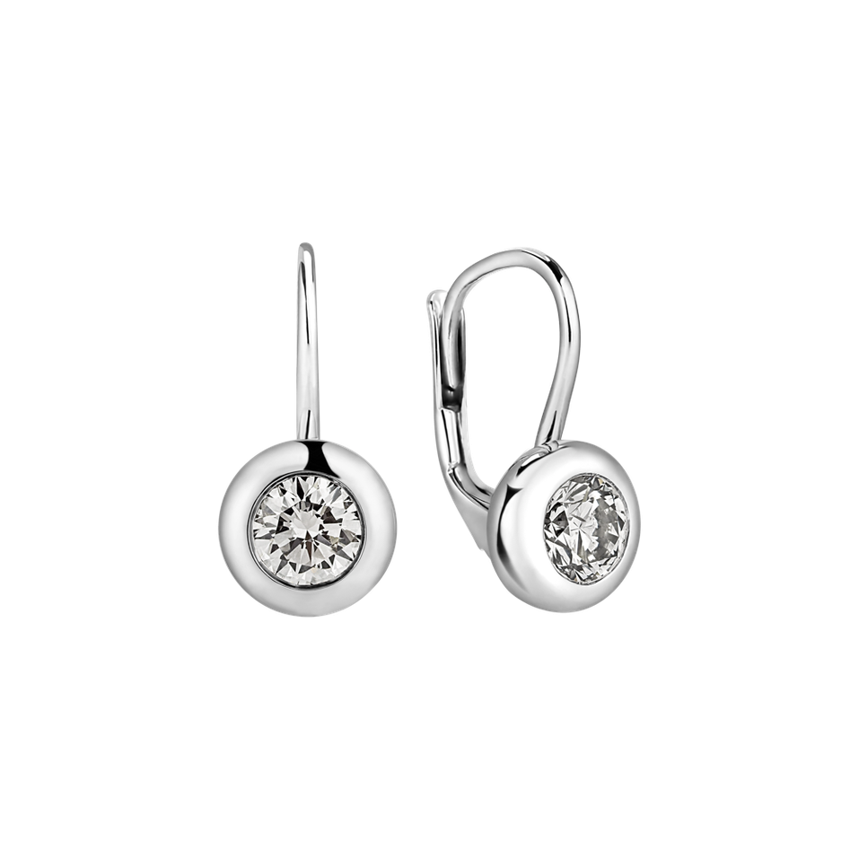 Náušnice s diamantom Sparkling Dots