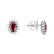 Náušnice s diamantmi a rubínom Princess3