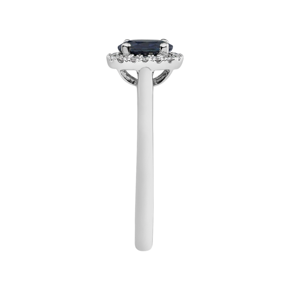 Prsteň s diamantmi a zafírom Princess