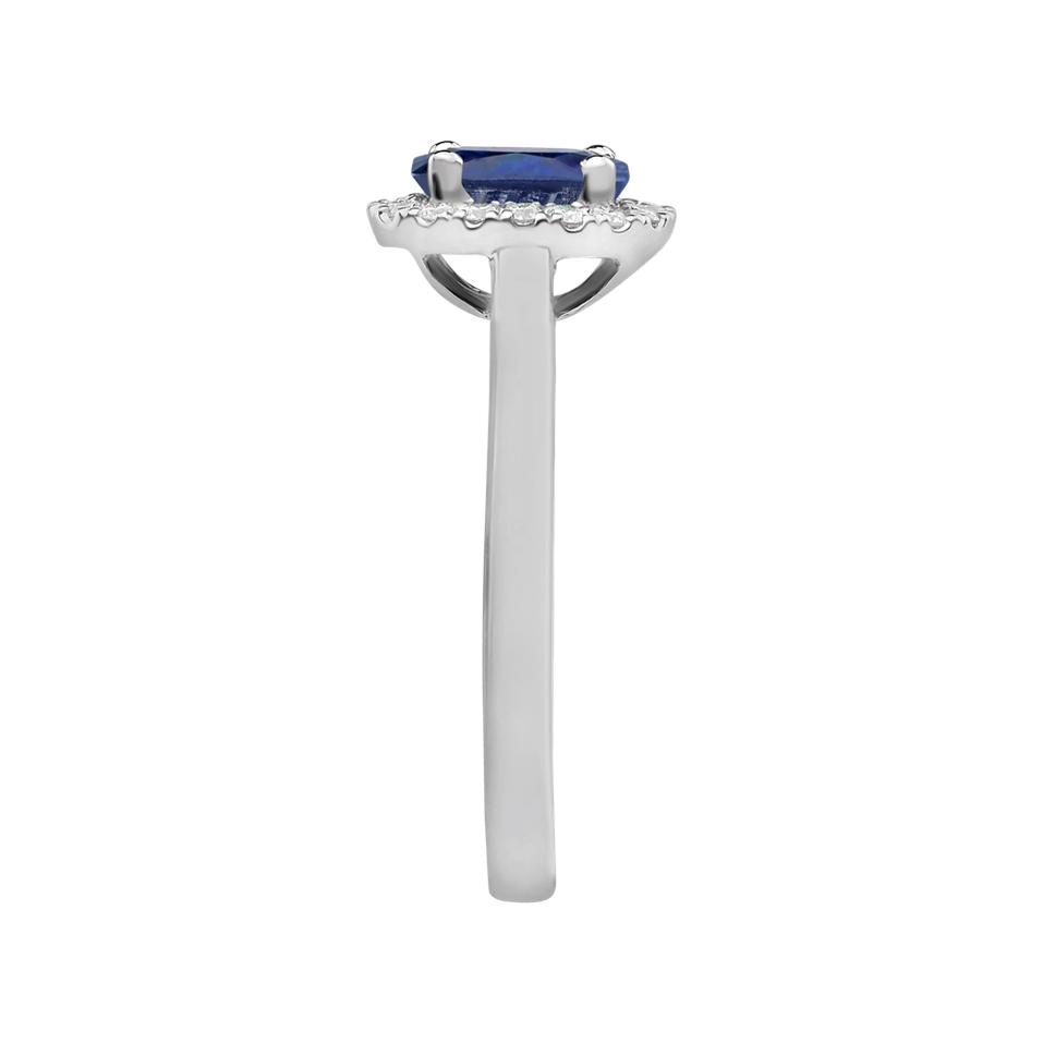 Prsteň s diamantmi a zafírom Princess