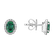 Náušnice s diamantmi a smaragdom Princess3