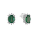 Náušnice so smaragdom a diamantmi Princess3