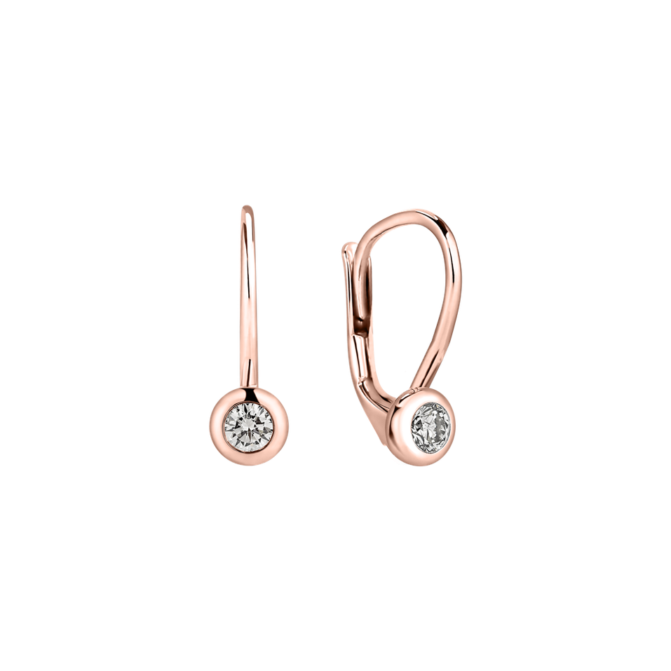 Náušnice s diamantom Sparkling Dots