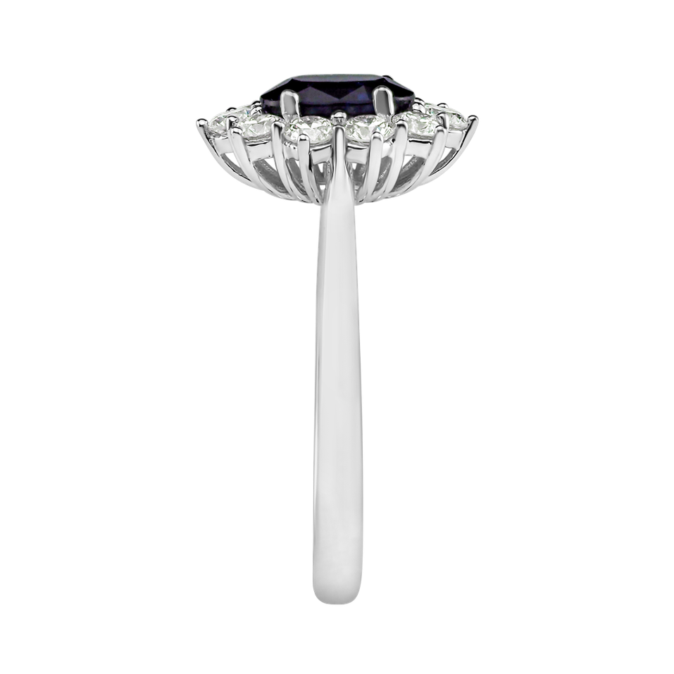 Prsteň s diamantmi a zafírom Princess