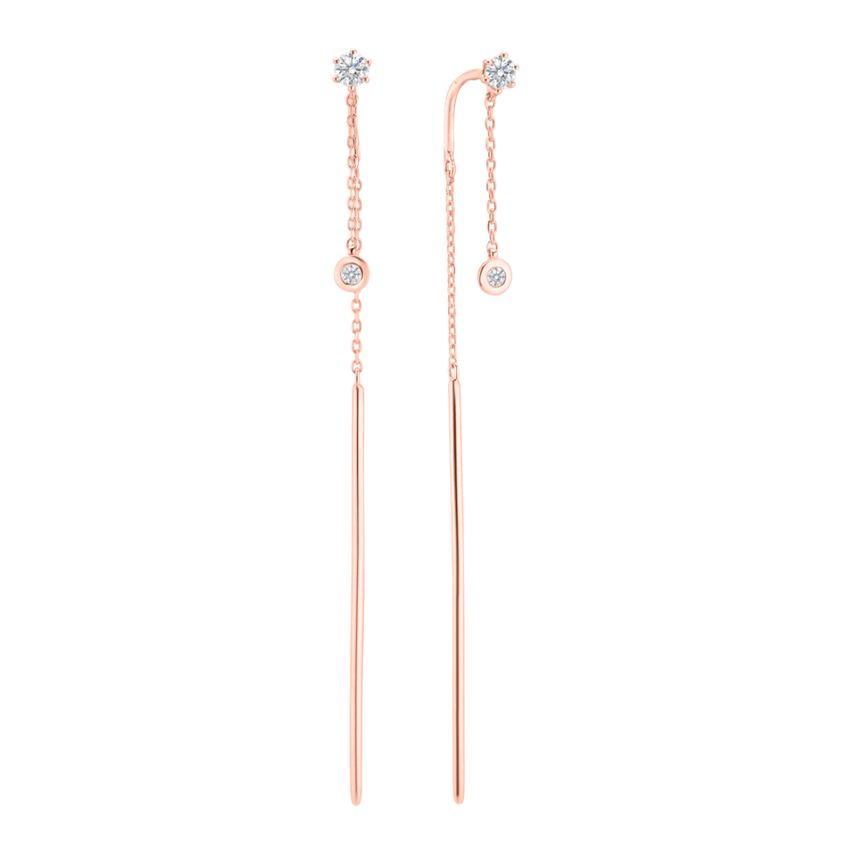 Náušnice s diamantmi Simplicity