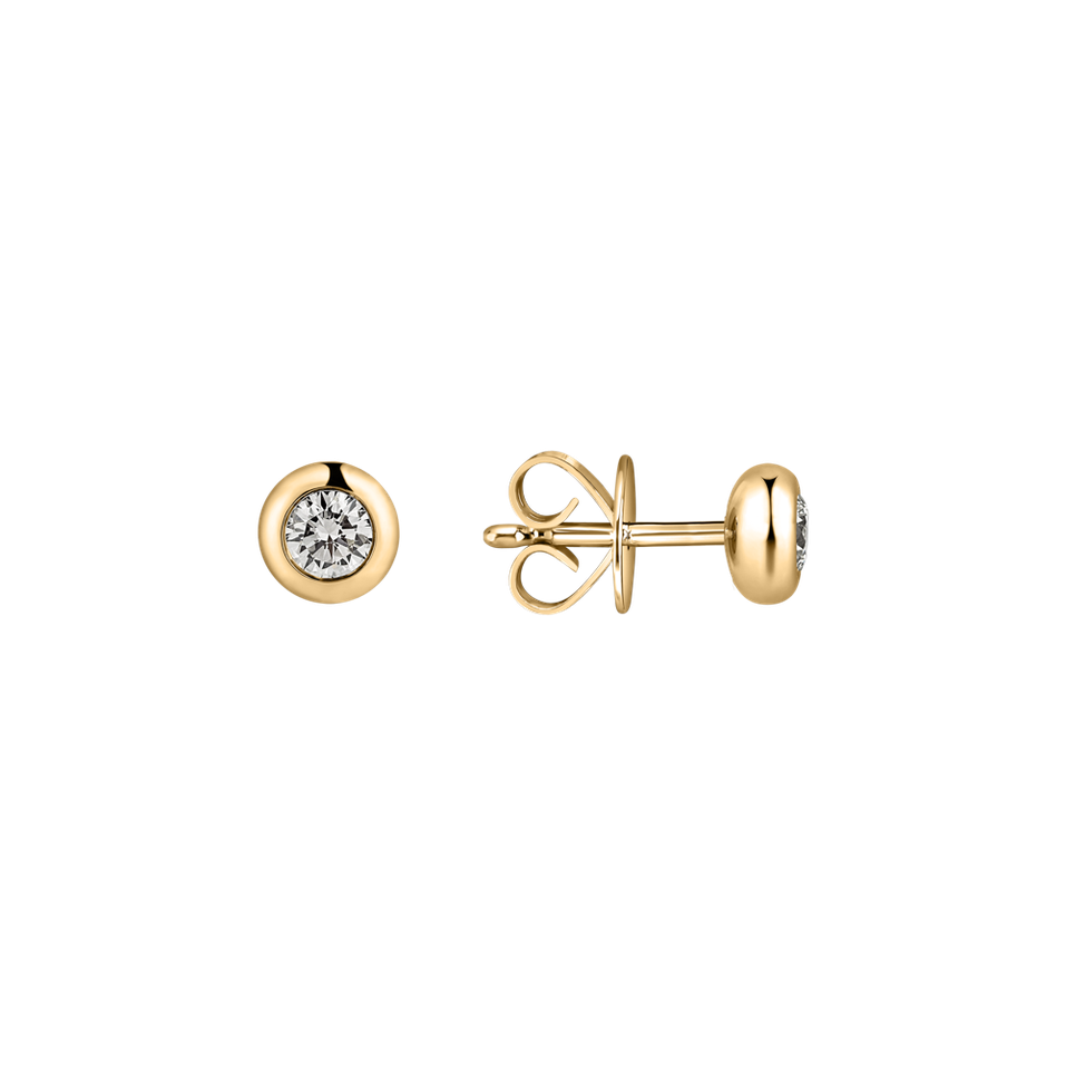 Náušnice s diamantom Sparkling Dots