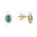 Náušnice s diamantmi a smaragdom Princess3