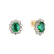 Náušnice so smaragdom a diamantmi Princess3