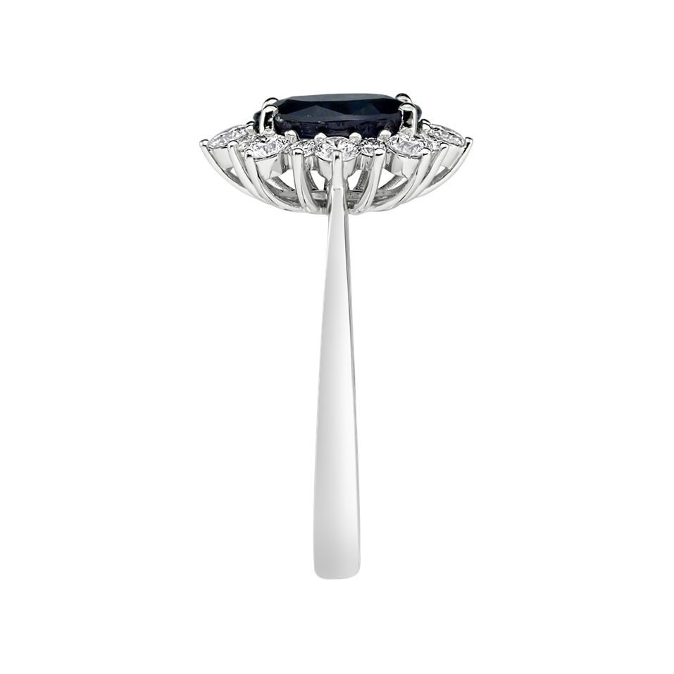 Prsteň s diamantmi a zafírom Princess