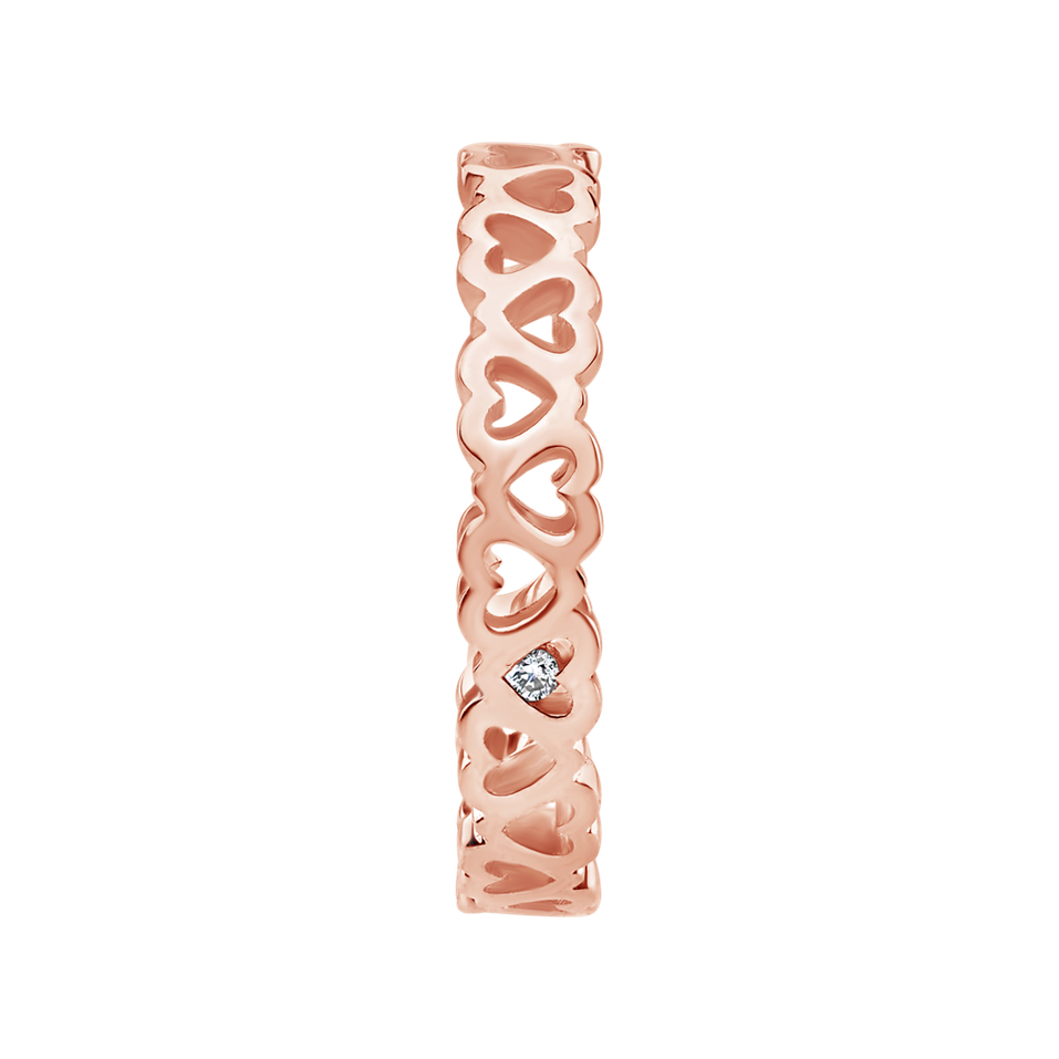 Prsteň s diamantom Love Contour