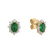Náušnice s diamantmi a smaragdom Princess3