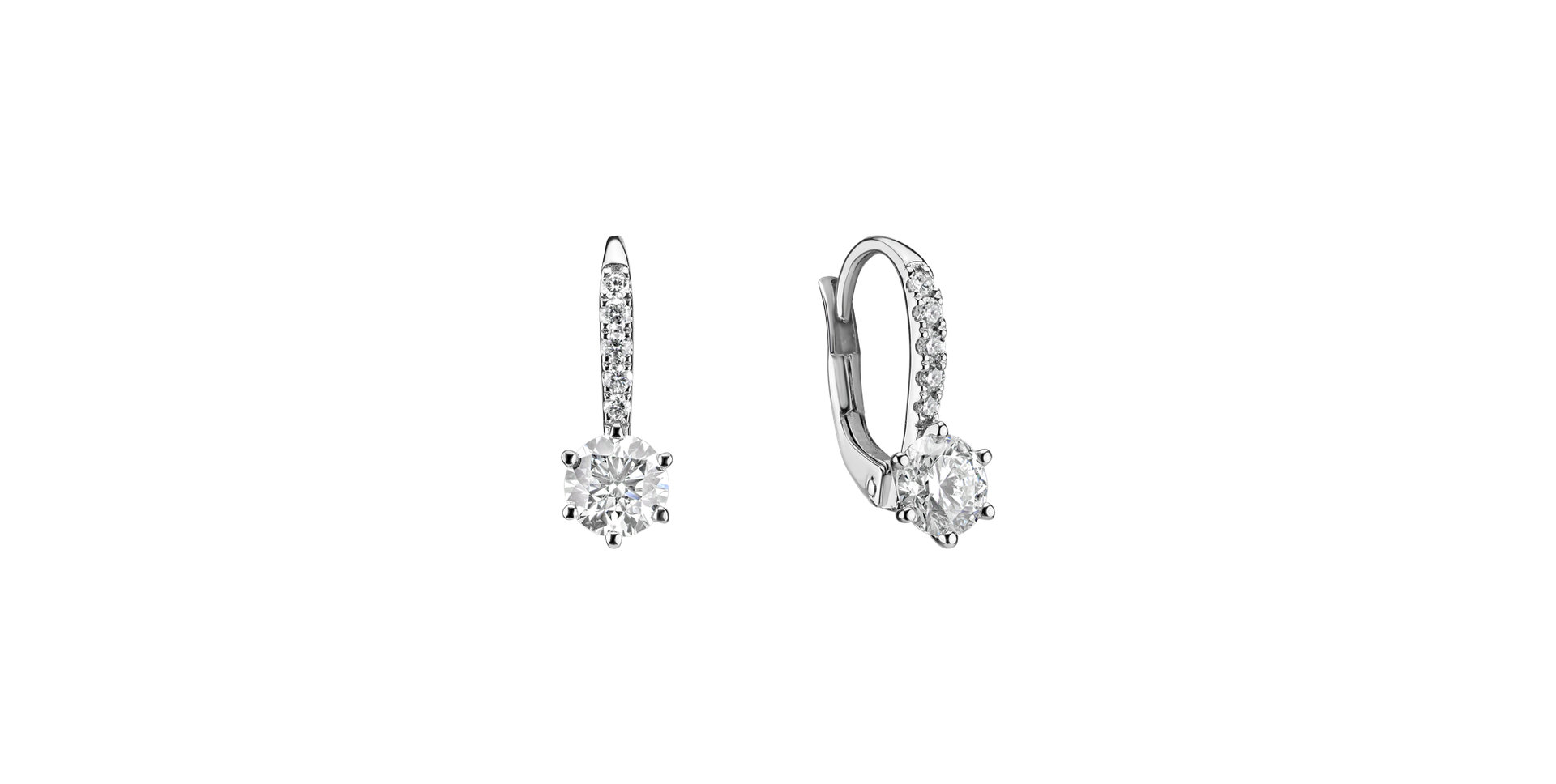 Náušnice s diamantmi Sparkless