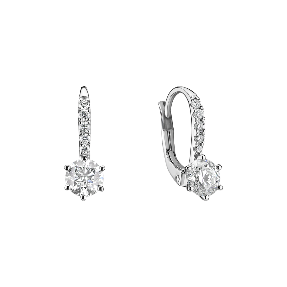 Náušnice s diamantmi Sparkless