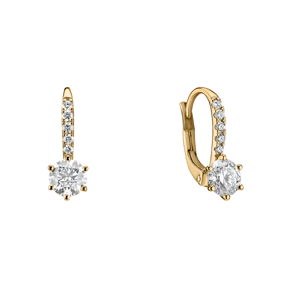 Náušnice s diamantmi Sparkless