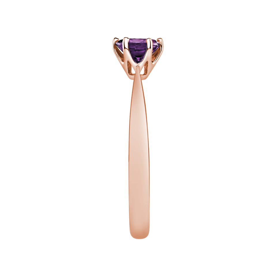 Prsteň s ametystom brazil Bonbon