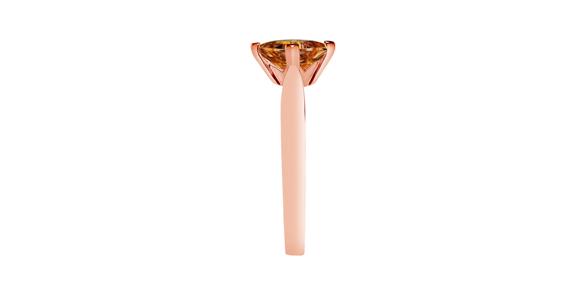 Prsteň s citrínom madeira Bonbon