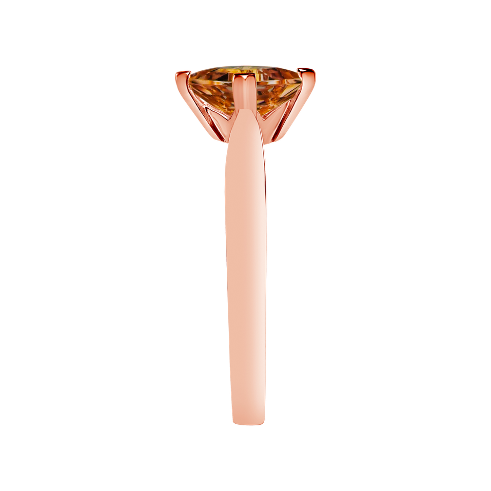 Prsteň s citrínom madeira Bonbon