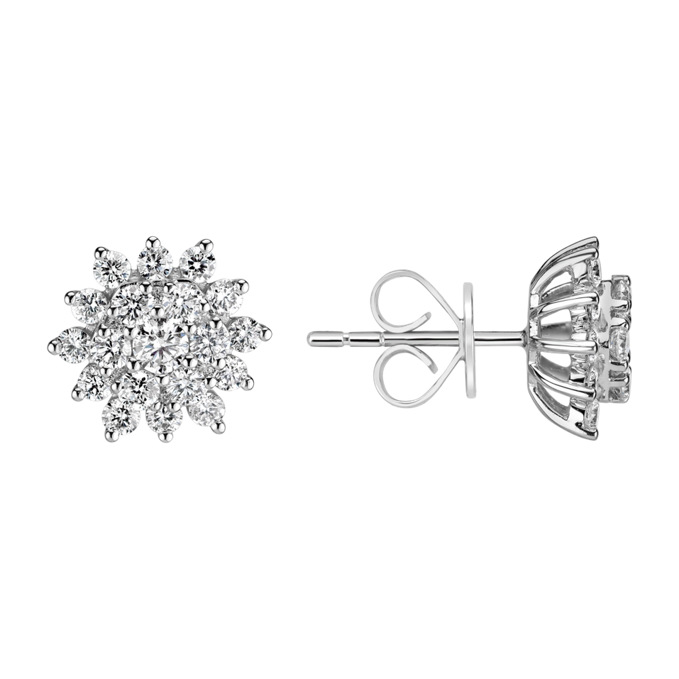 Náušnice s diamantmi Evening Sky