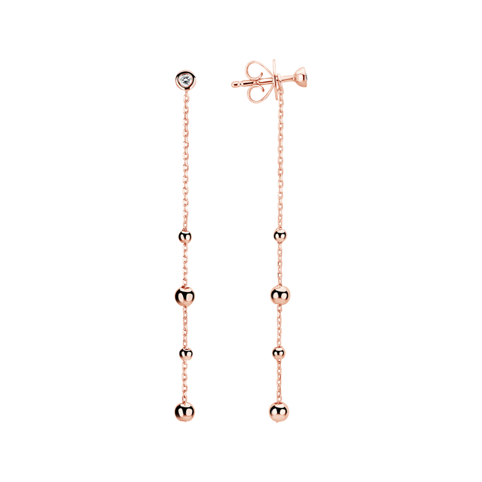 Náušnice s diamantom Drops Waterfall