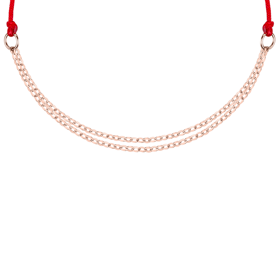 Dámsky náramok so šnúrkou Sparkling Chain