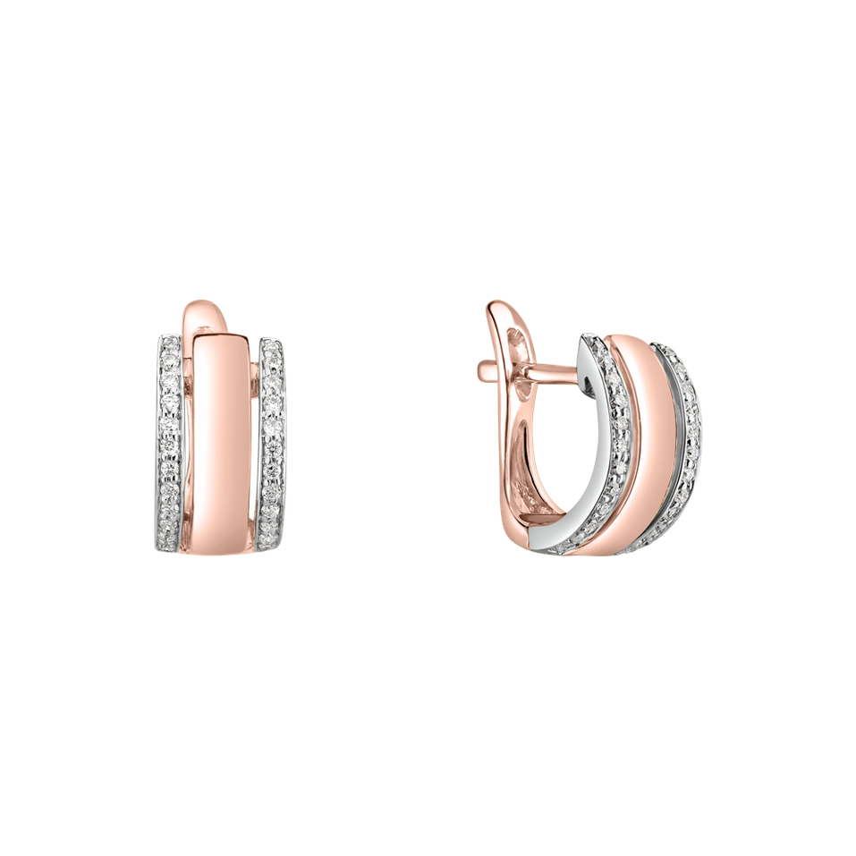 Náušnice s diamantmi Amazing Symetry