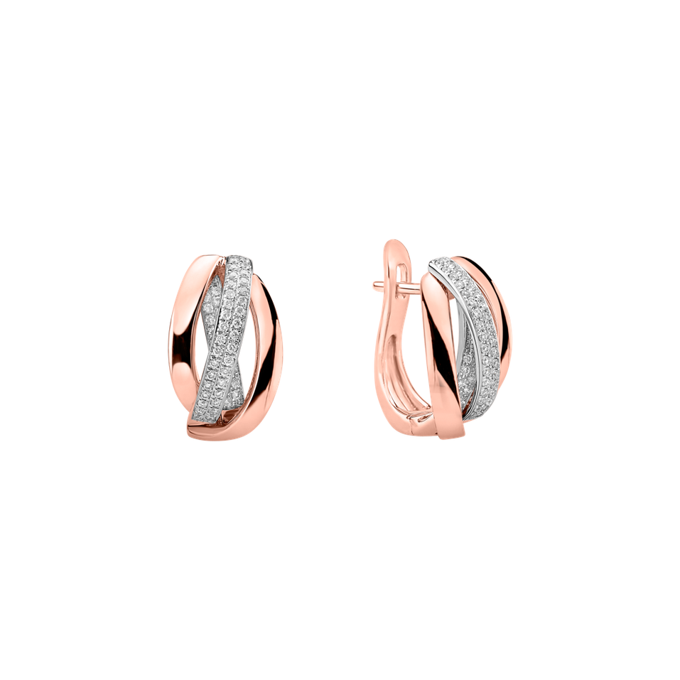 Náušnice s diamantmi Charming Ray