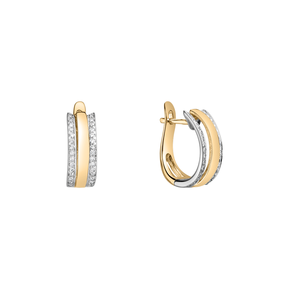 Náušnice s diamantmi Eternity Sparkle