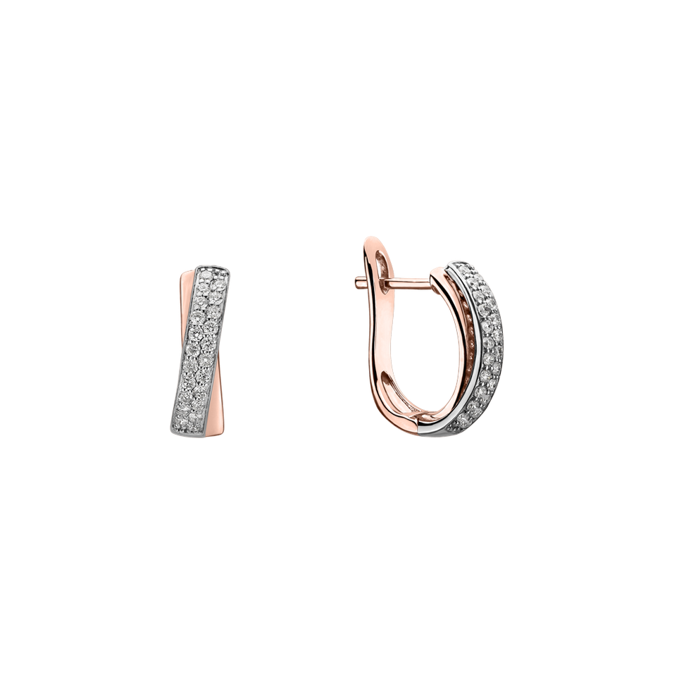 Náušnice s diamantmi Sparkling Mosaic